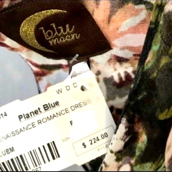 Planet Blue Blu moon renaissance ruffle Floral mini dress XSmall off the back - Picture 8 of 8